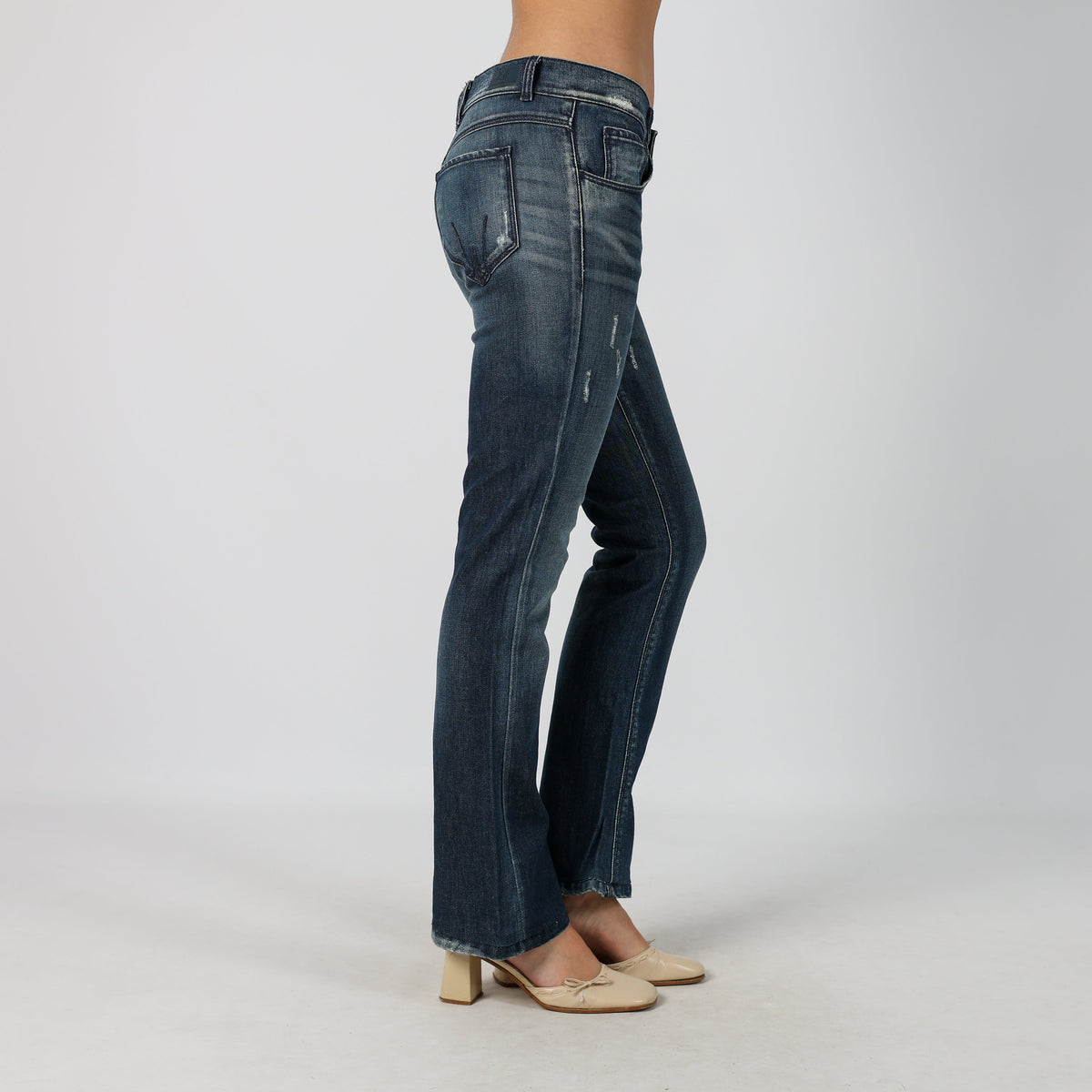 Blue Y2K Bootcut Jeans (XS)