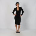 Black Y2K Pinko Woven Midi Skirt (4)