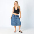 Blue 90s Lee Denim Midi Skirt (M)