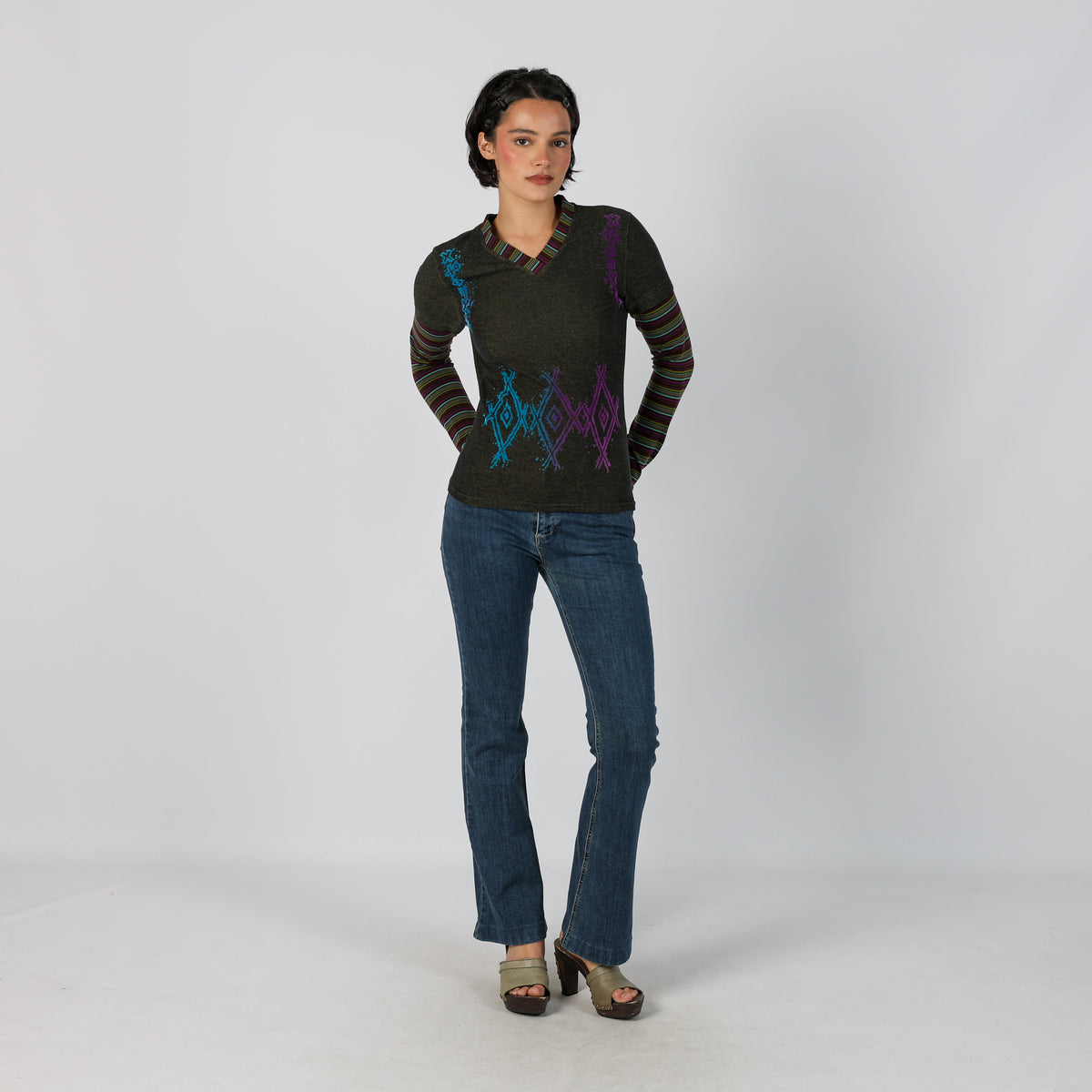 Blue Y2K Bootcut Jeans (XS)