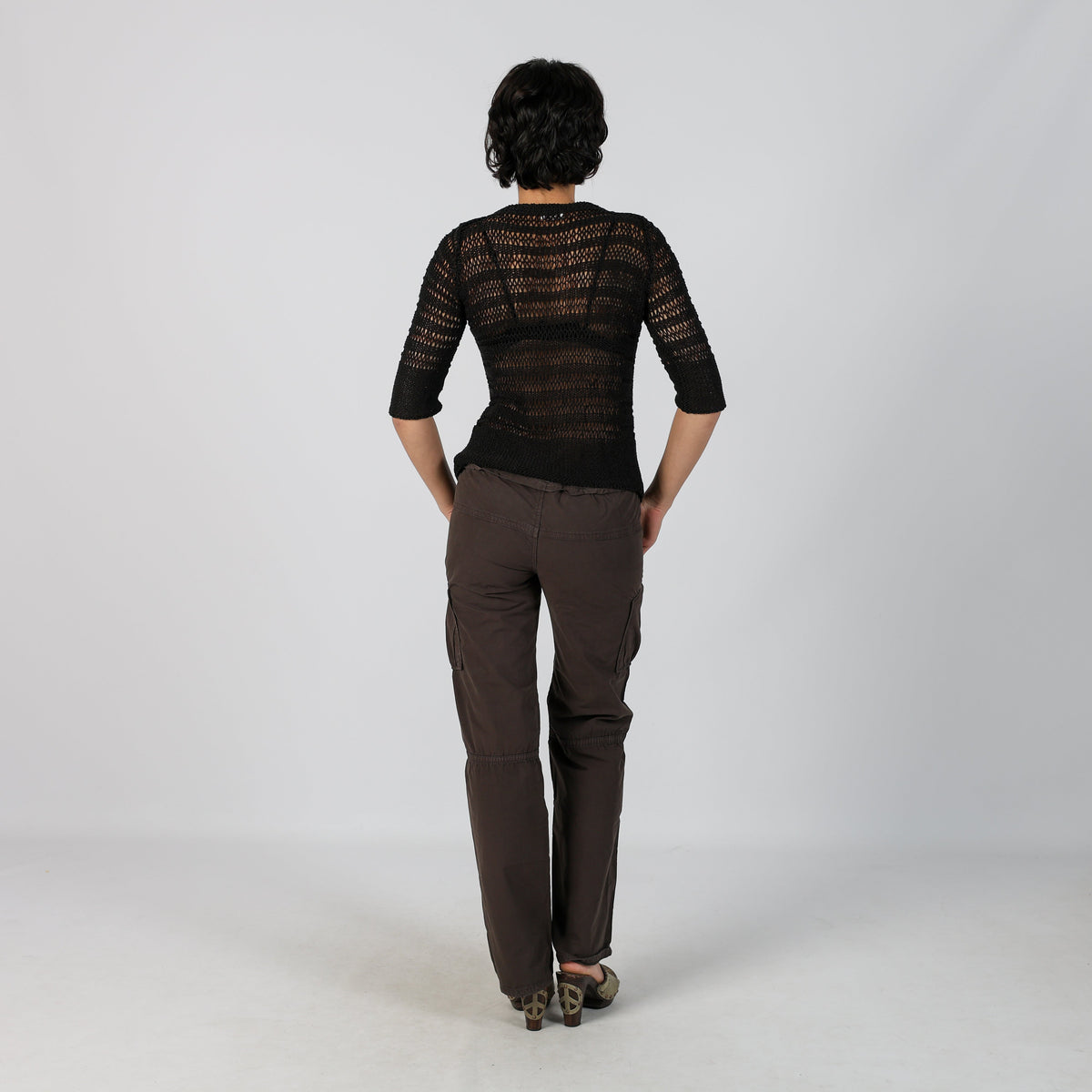 Brown 90s United Colors of Benetton Cargo Pants (S)