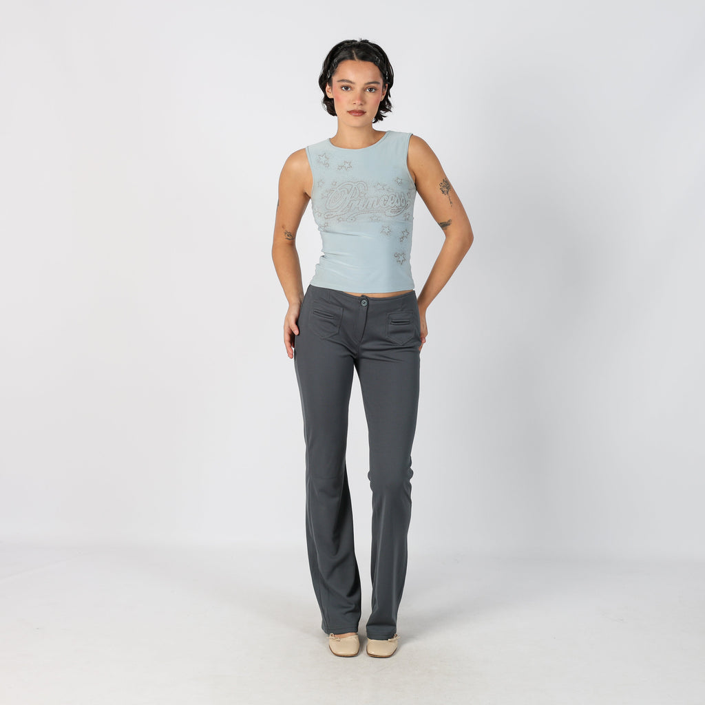 Grey Y2K Casual Trousers (S)