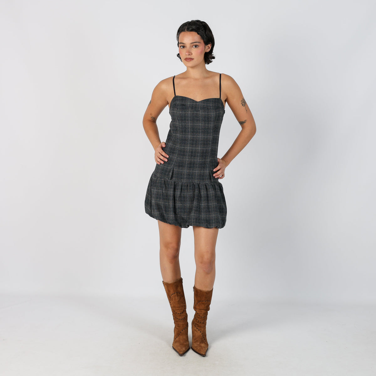 Blue Y2K Me&Me Woven Mini Dress (S)