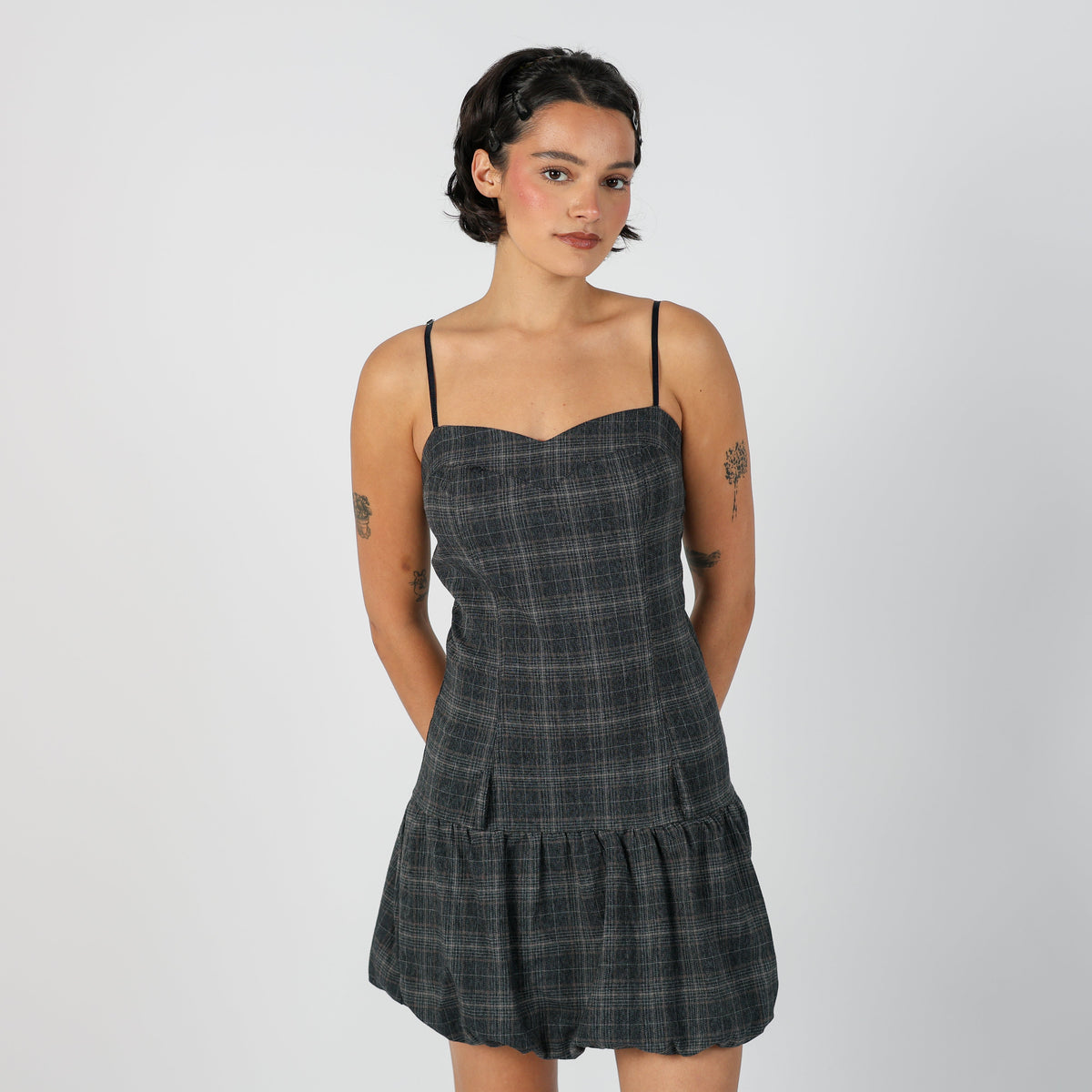 Blue Y2K Me&Me Woven Mini Dress (S)