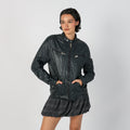 Black Y2K Imperial Leather Jacket (M)