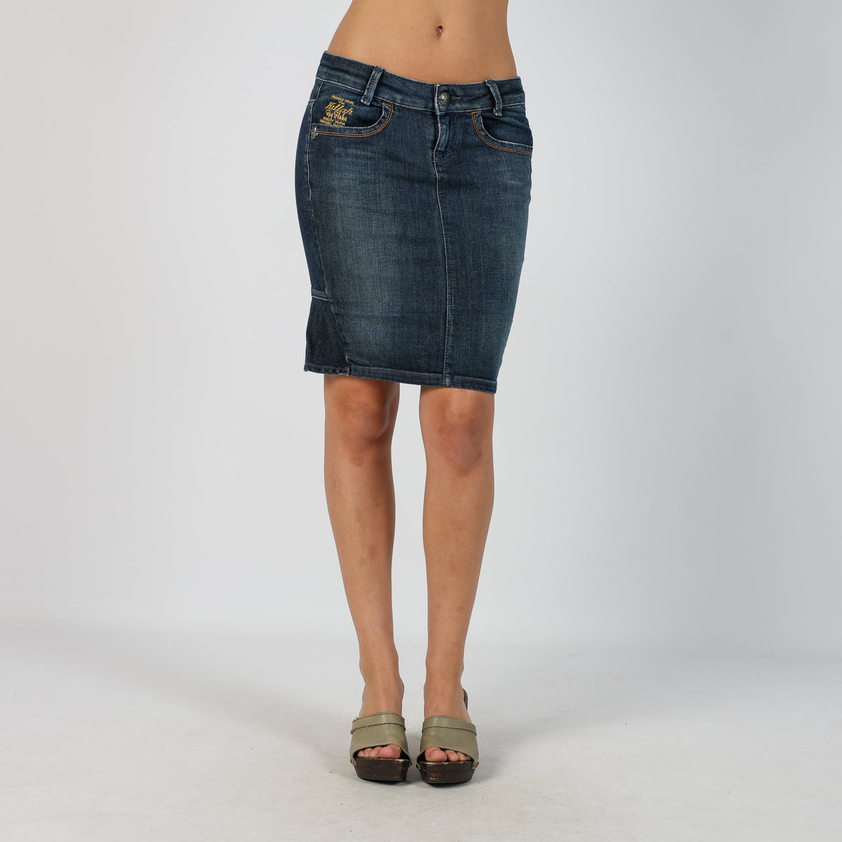 Blue Y2K Killah Denim Mini Skirt (S)