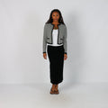 Black Y2K Tommy Hilfiger Woven Maxi Skirt (S)