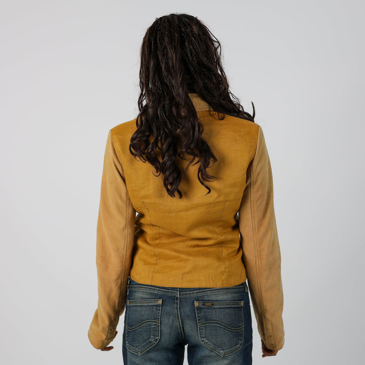 Tan Y2K Suede Jacket (S)