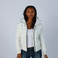 White Y2K Yes Zee Puffer Jacket (S)