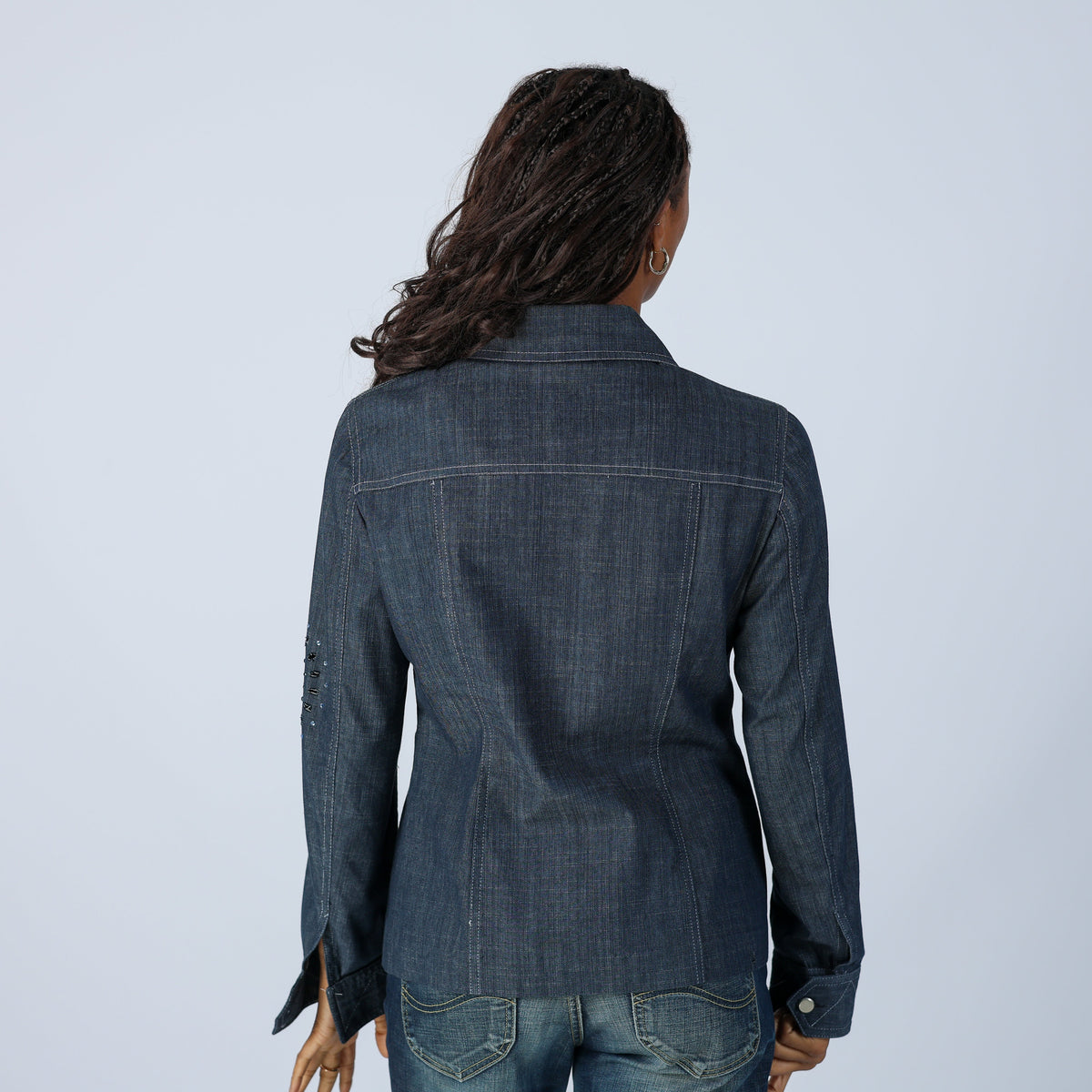 Blue Y2K Made in Italy Denim Jacket (M)