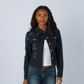 Black Y2K Artigli Denim Jacket (S)