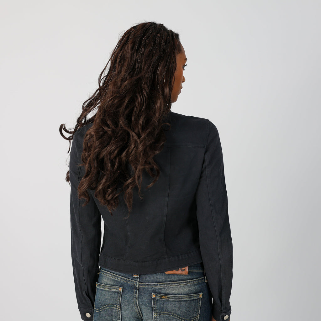 Black Y2K Artigli Denim Jacket (S)