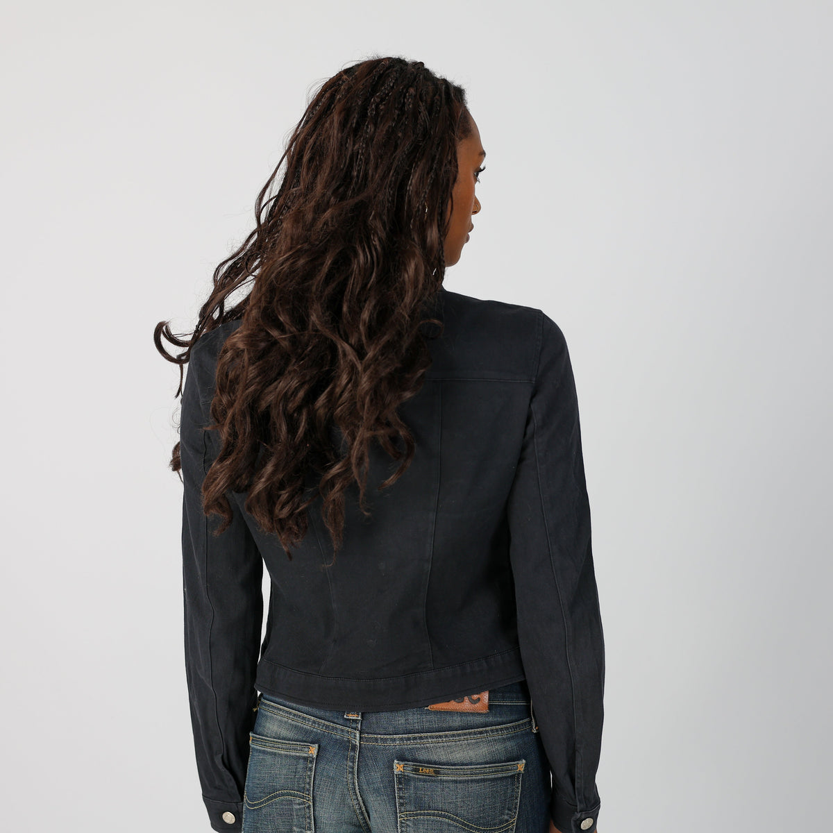 Black Y2K Artigli Denim Jacket (S)