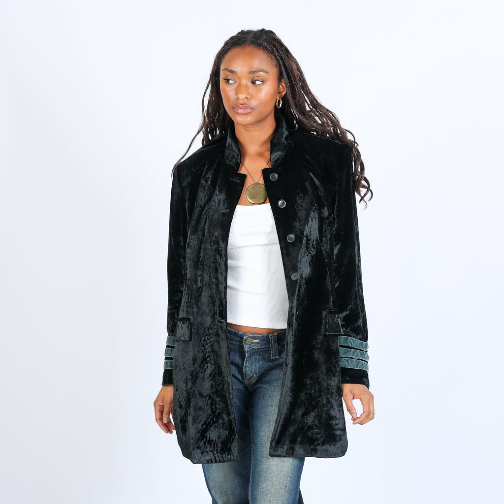Black Y2K Woven Jacket (M)