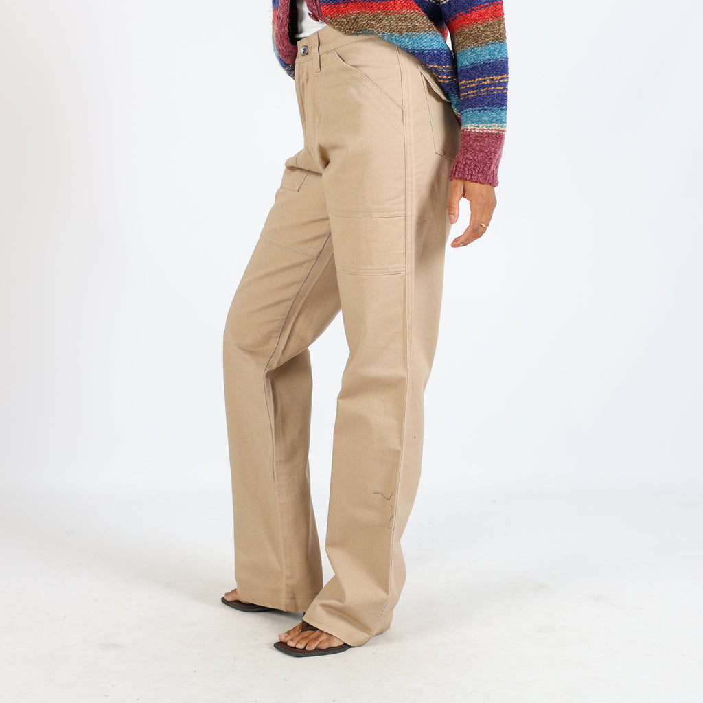 Tan Y2K Casual Trousers (XS)
