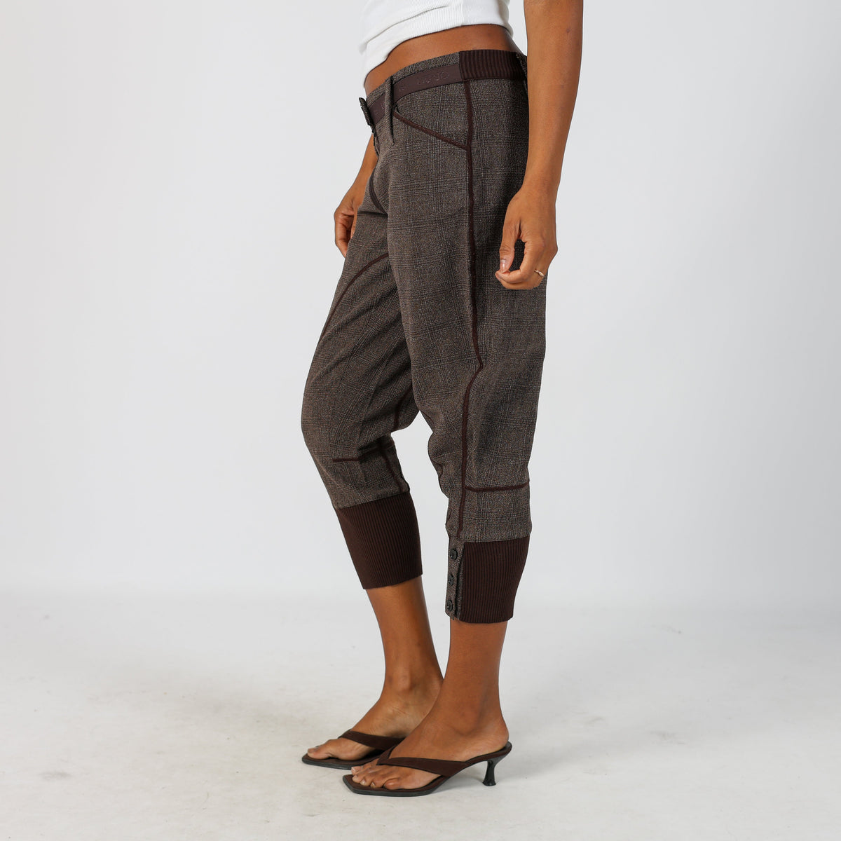 Brown Y2K Liu Jo Capri Trouser (M)