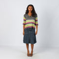 Blue Y2K Denim Midi Skirt (L)