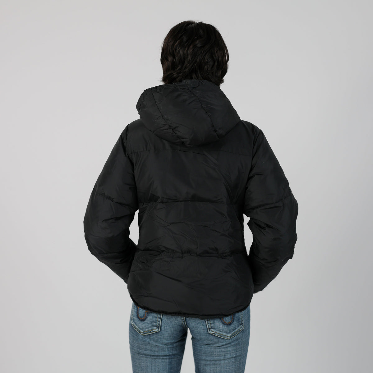 Black Y2K Stefanel Puffer Jacket (S)