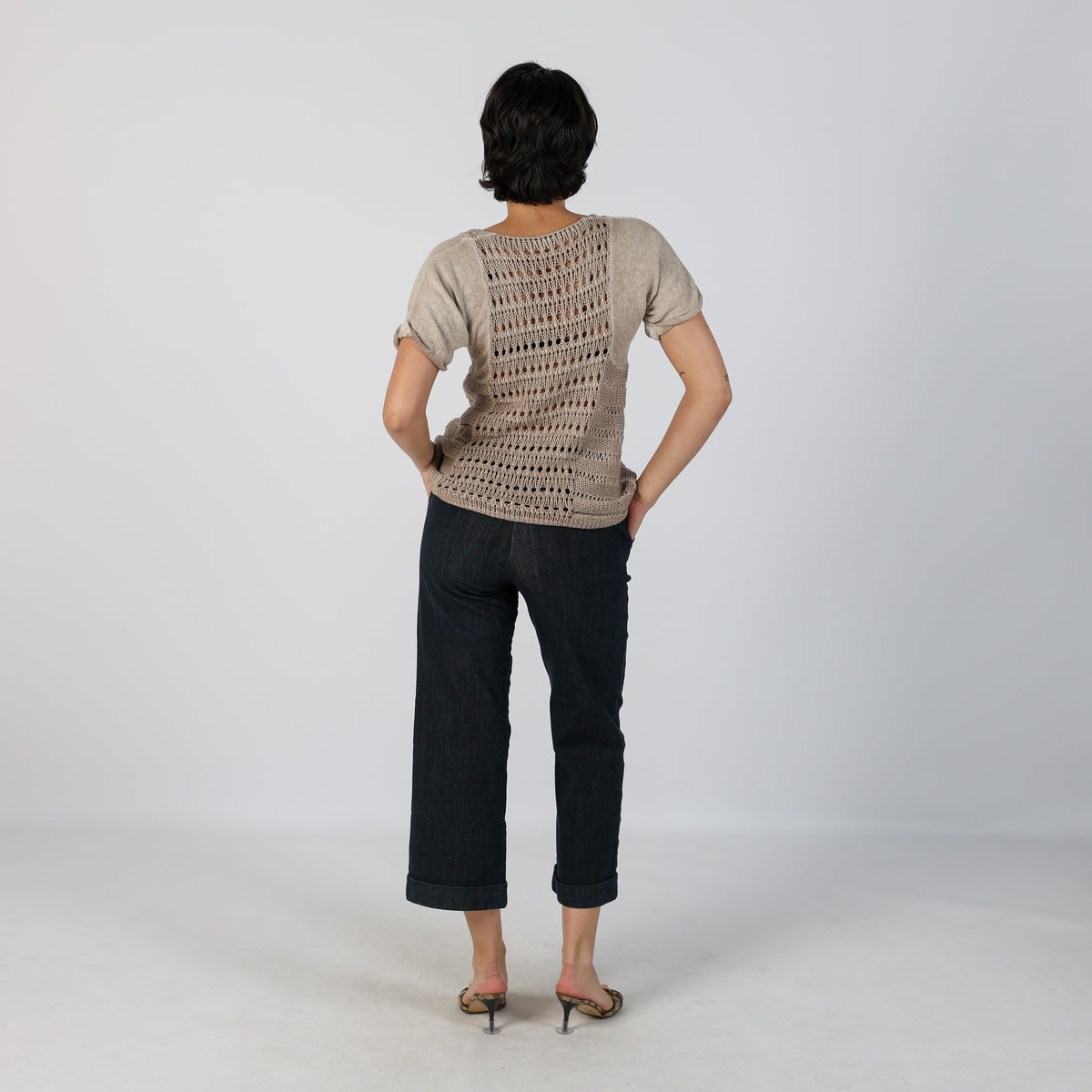 Blue Y2K 3/4 Jeans (XXS)