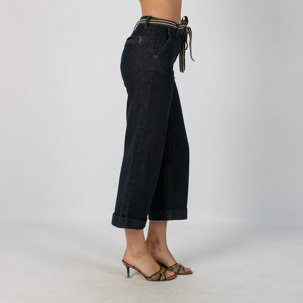 Blue Y2K 3/4 Jeans (XXS)
