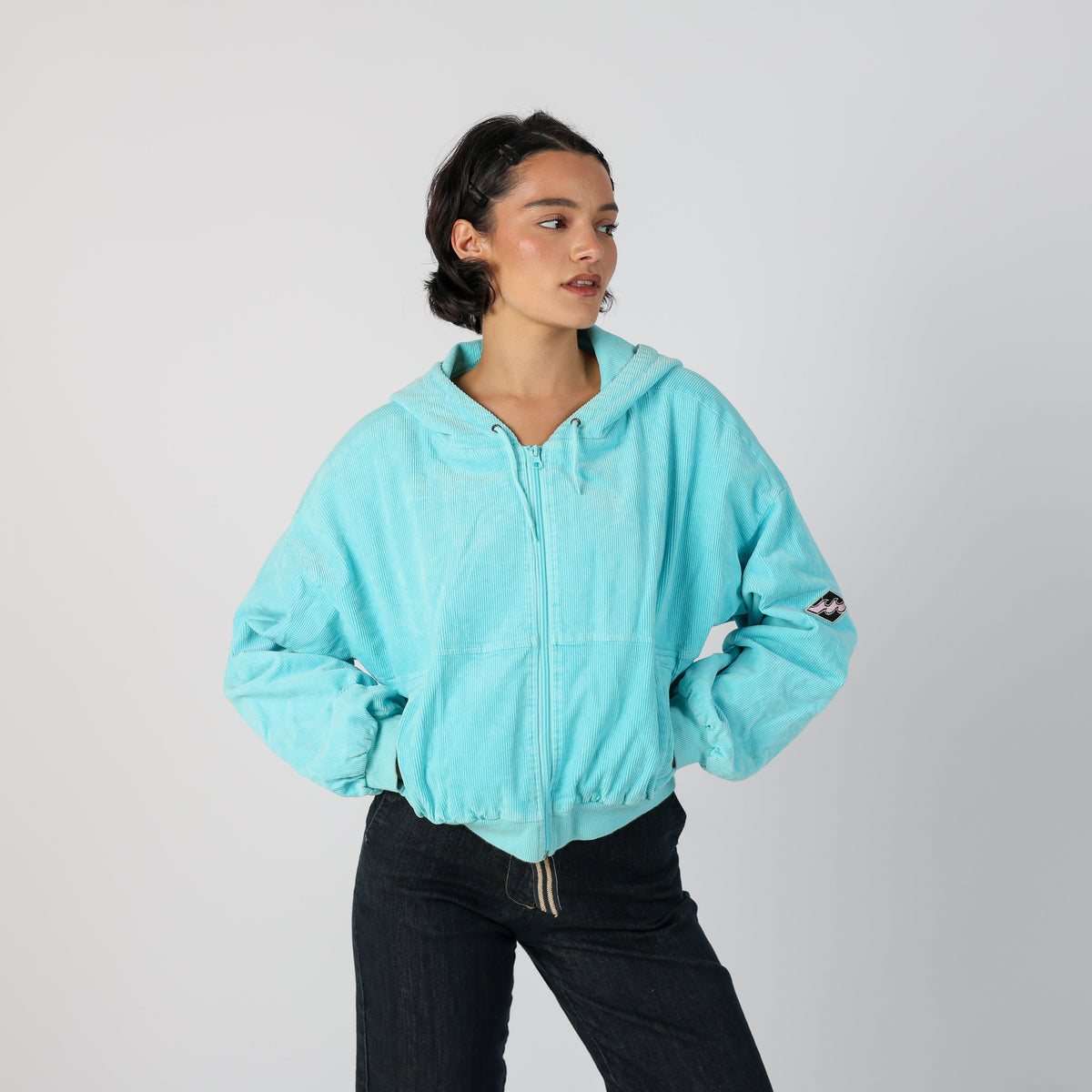 Turquoise Y2K Billabong Casual Jacket (S)