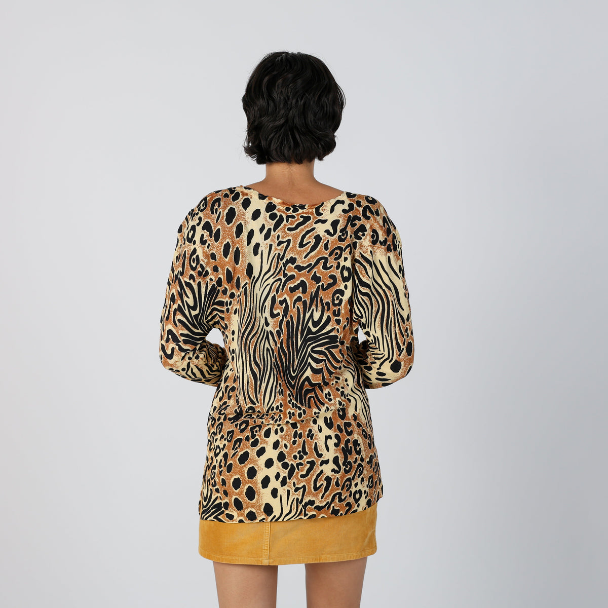 Yellow Y2K Lady Mei Long Sleeve Top (L)
