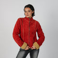 Red Y2K Suede Jacket (S)