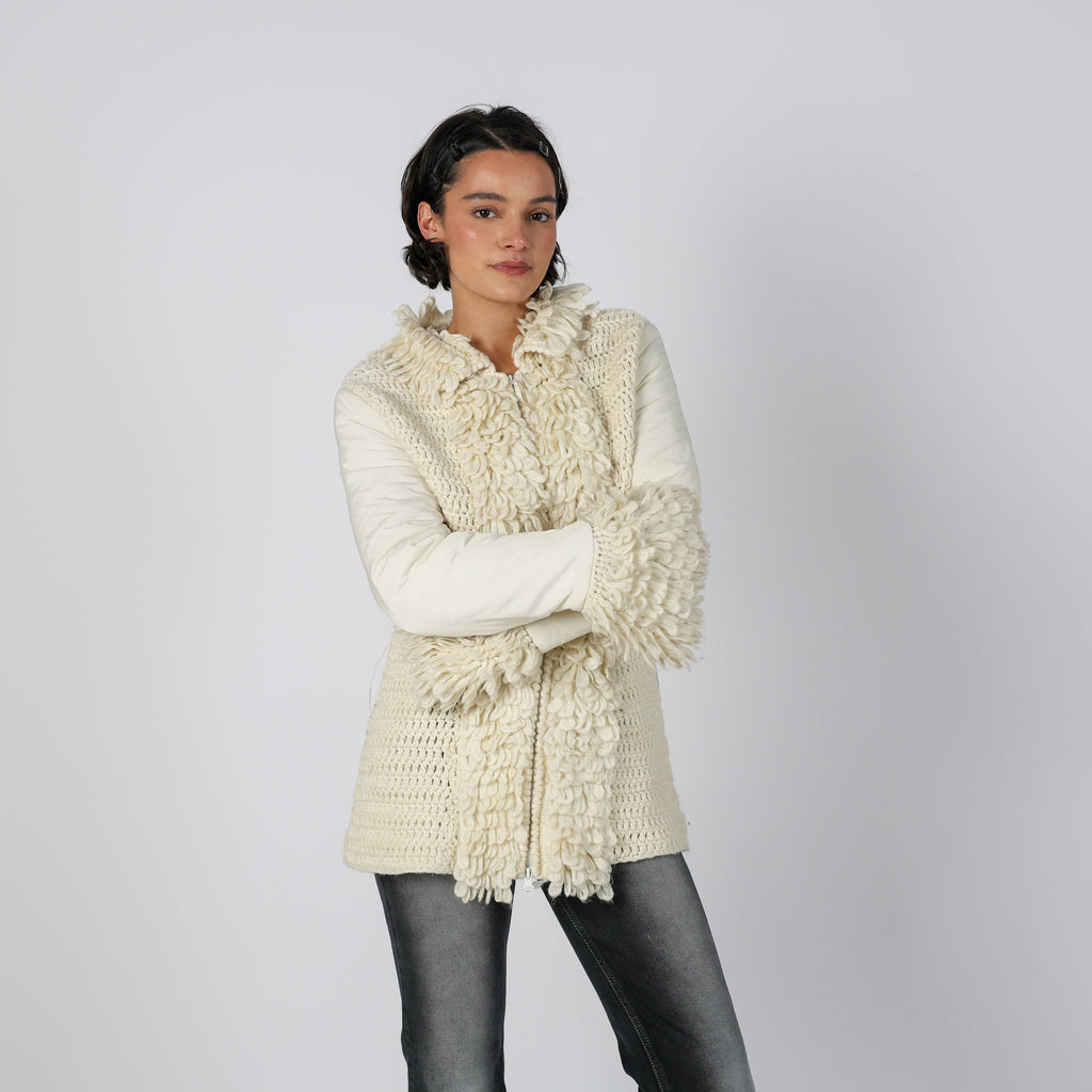 Cream Y2K Casual Jacket (M)