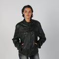 Black Y2K Made in Italy Leather Jacket (L)