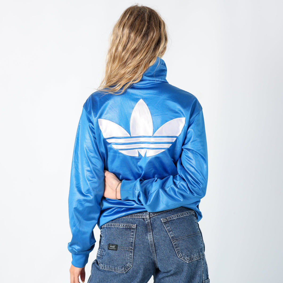 Blue Y2K Adidas Track Jacket (XS)