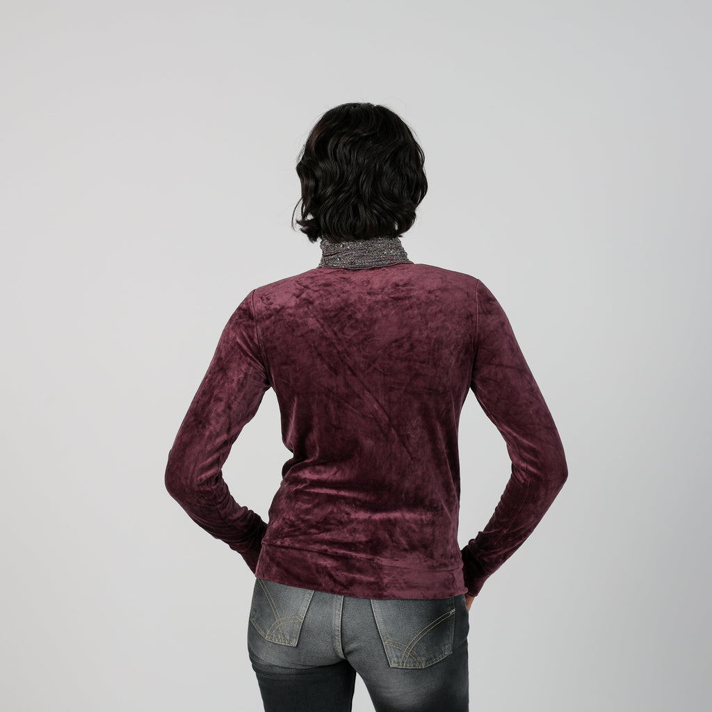 Purple Y2K Woven Jacket (S)