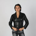 Black Y2K Leather Jacket (S)