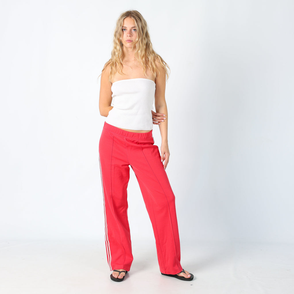 Red Y2K Adidas Track Pants (10)