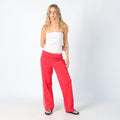 Red Y2K Adidas Track Pants (10)
