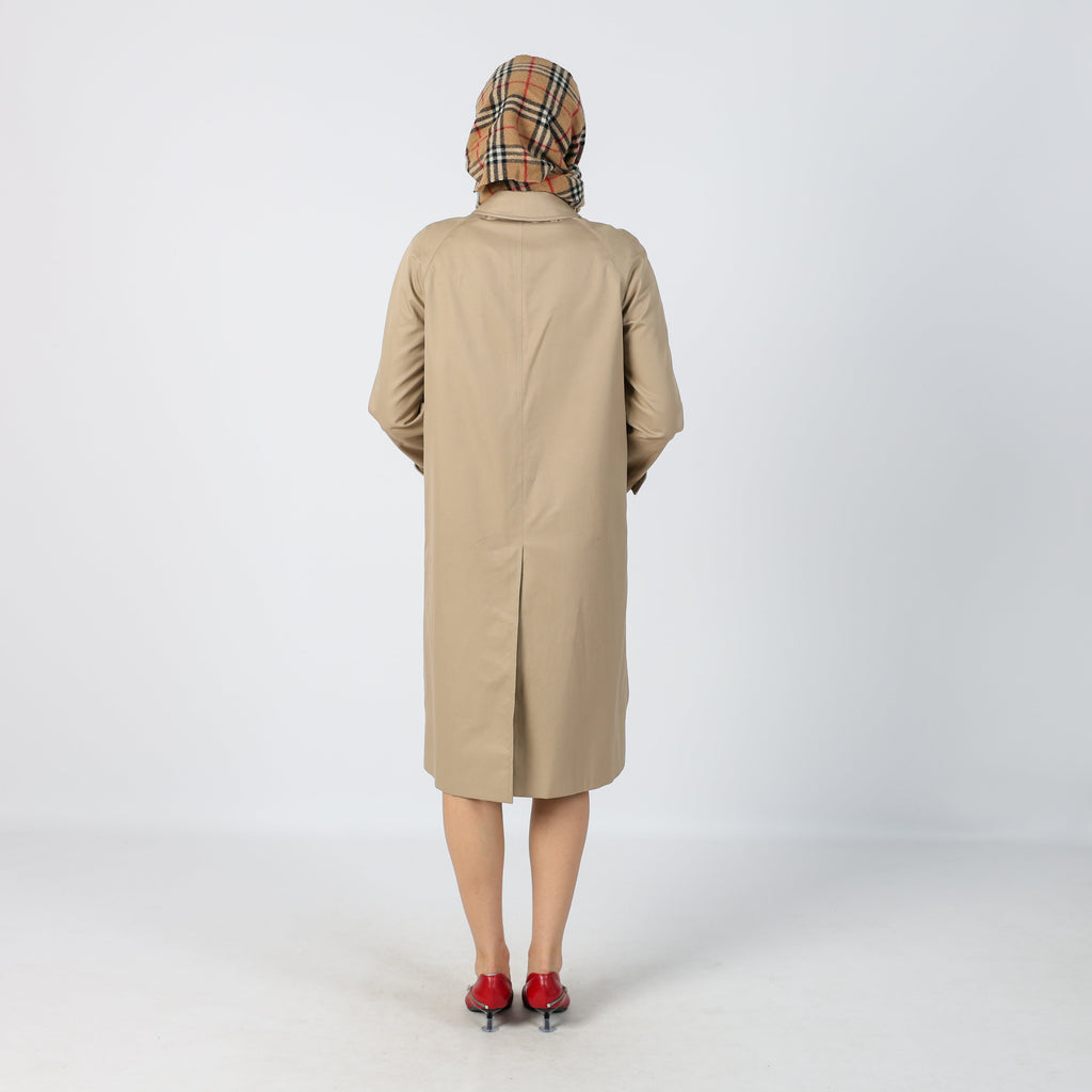 Tan Y2K Burberry Trench Coat (S)