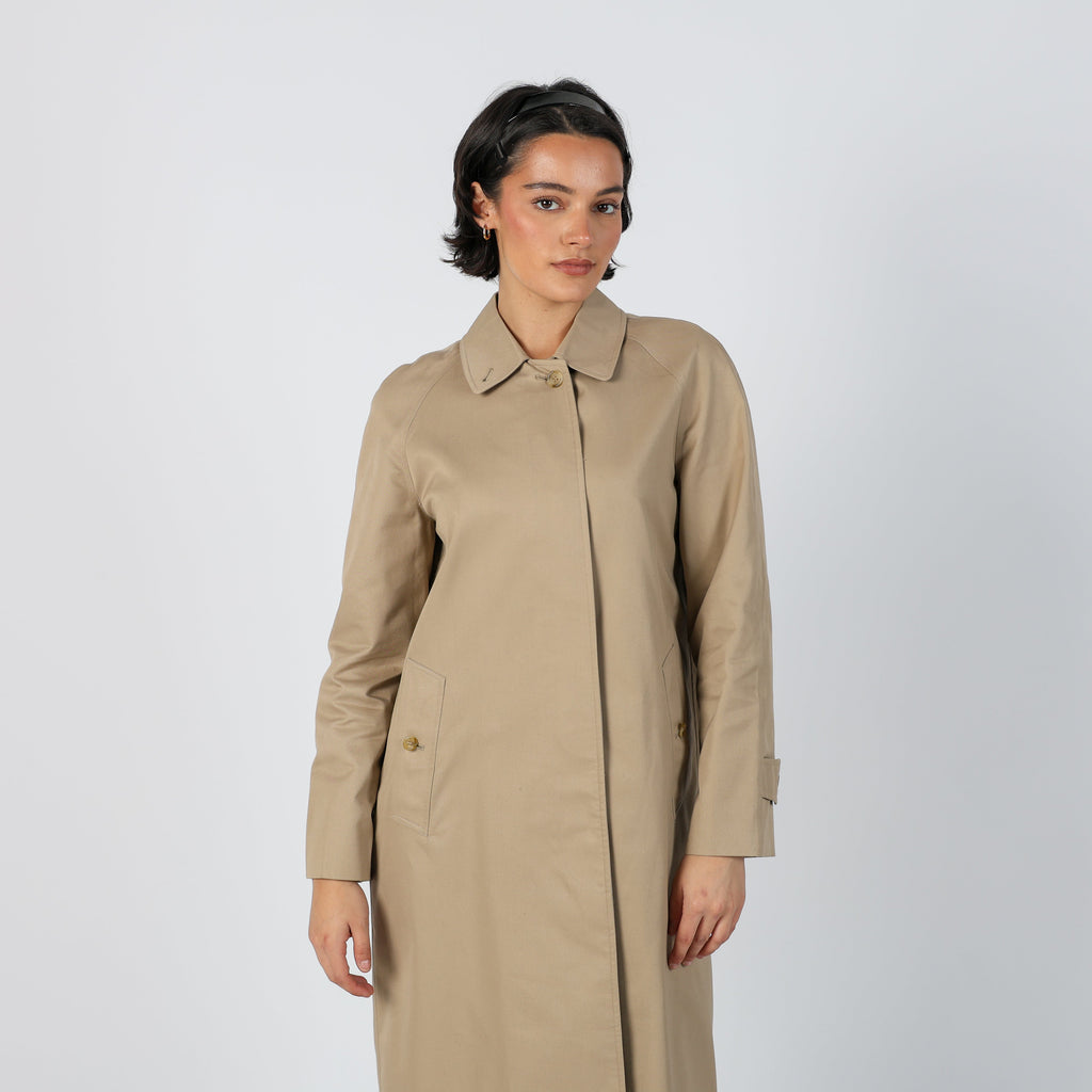 Tan Y2K Burberry Trench Coat (S)