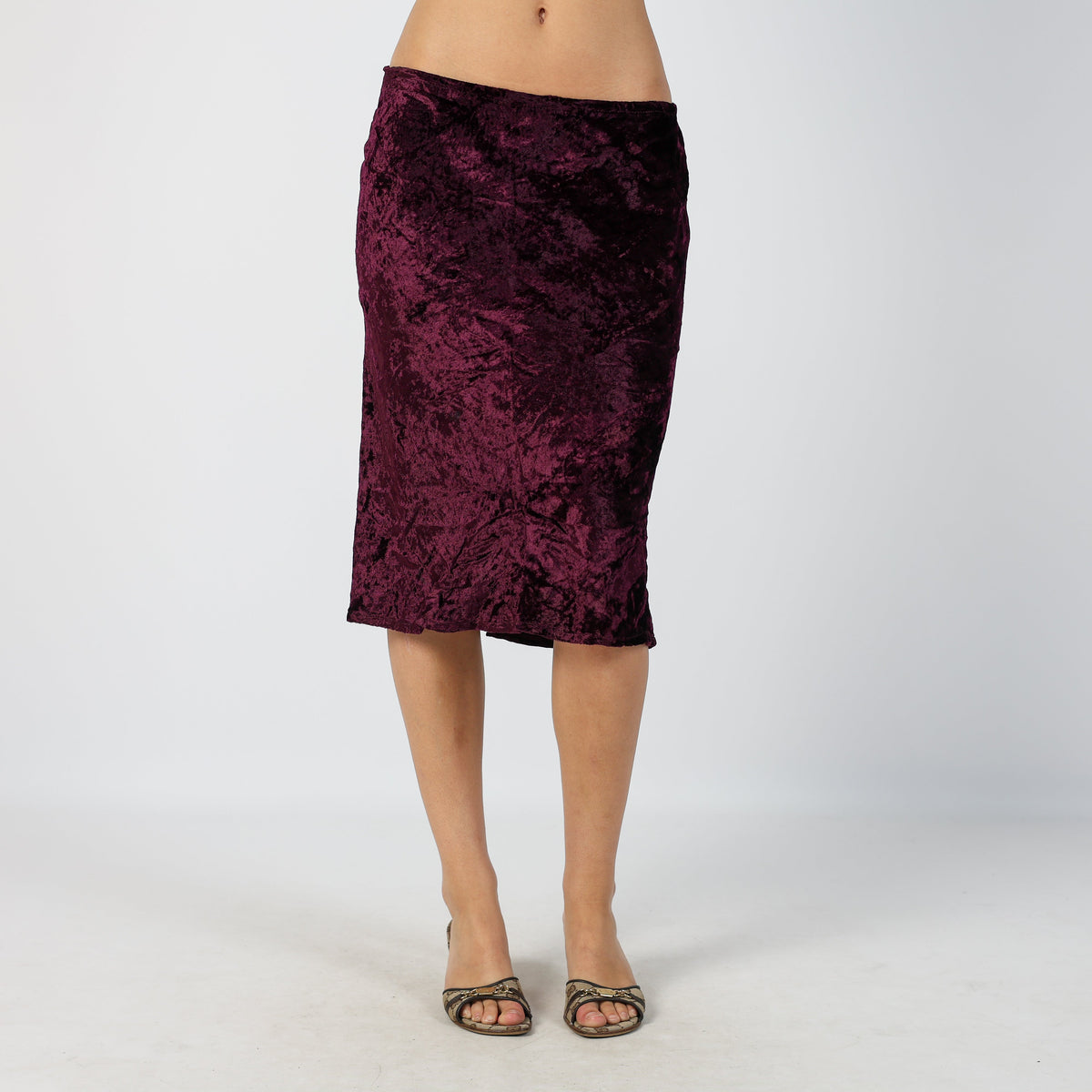 Purple Y2K Woven Midi Skirt (S)