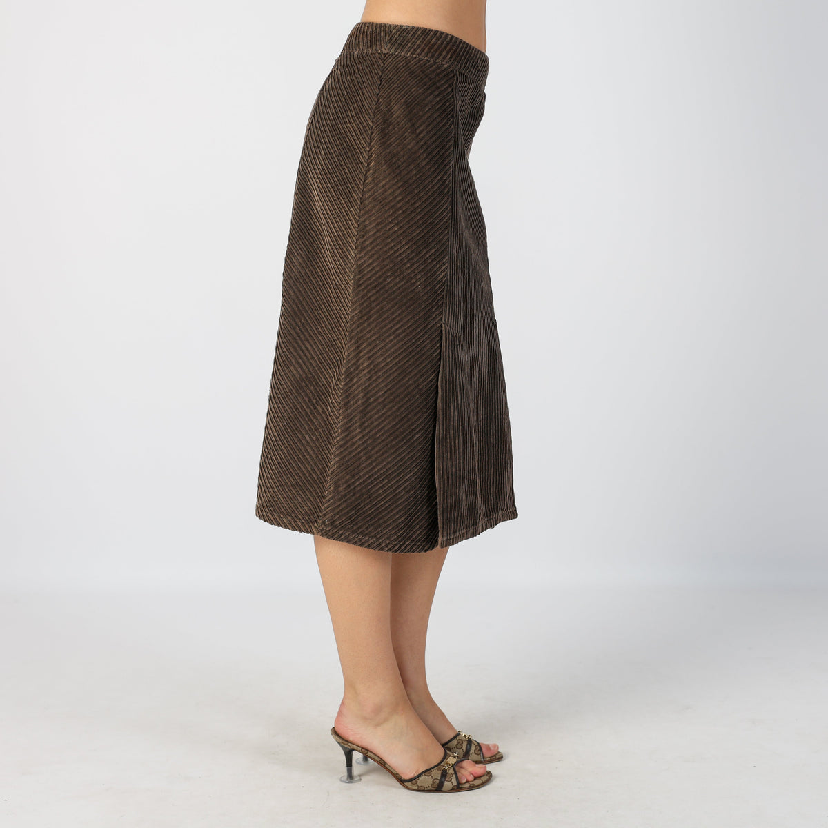 Brown Y2K Max&Co. Cord Skirt (XS)