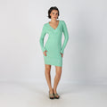 Turquoise Y2K Valentini Knitted Mini Dress (S)