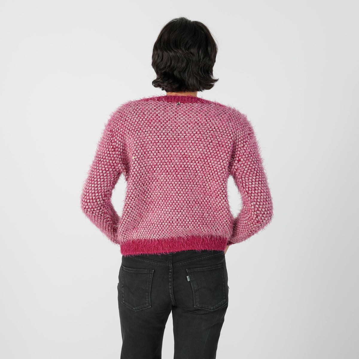 Pink Y2K Knitted Jumper (M)