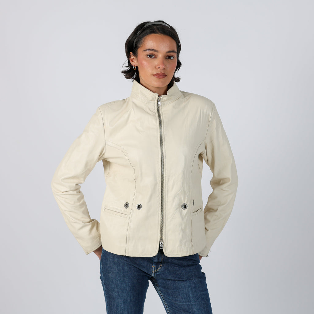 Cream 90s Made in Italy Leather Jacket (M)