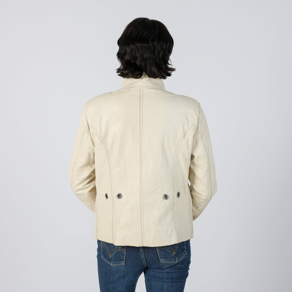 Cream 90s Made in Italy Leather Jacket (M)