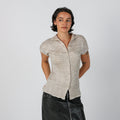 Gold Y2K Blouse (S)