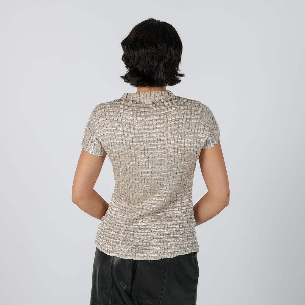 Gold Y2K Blouse (S)