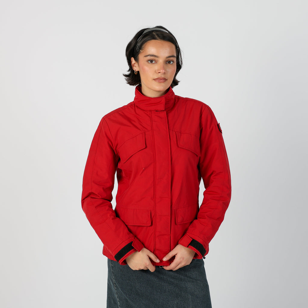 Red Y2K Puffer Jacket (M)
