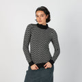 Black Y2K Amisu Knitted Jumper (S)