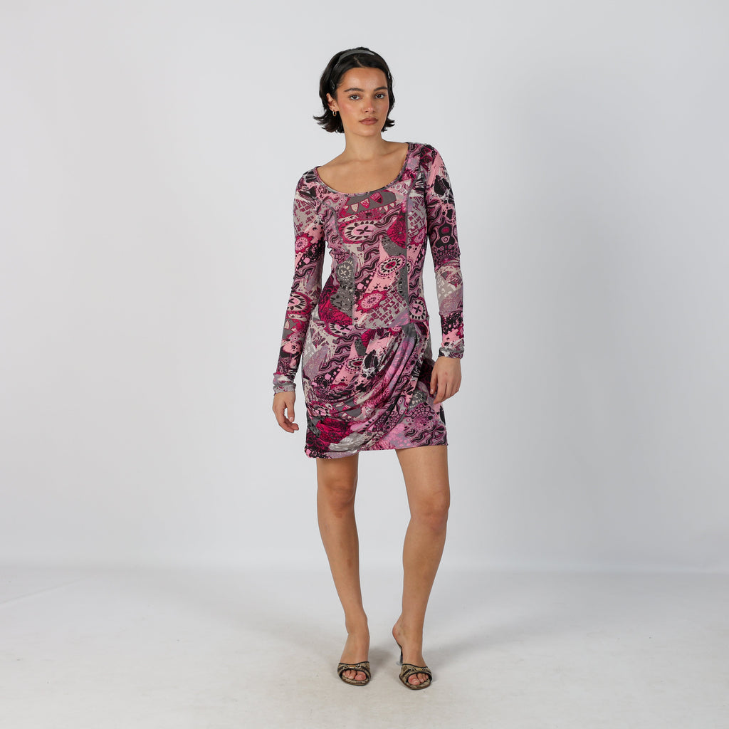 Pink Y2K Mesh Mini Dress (8)