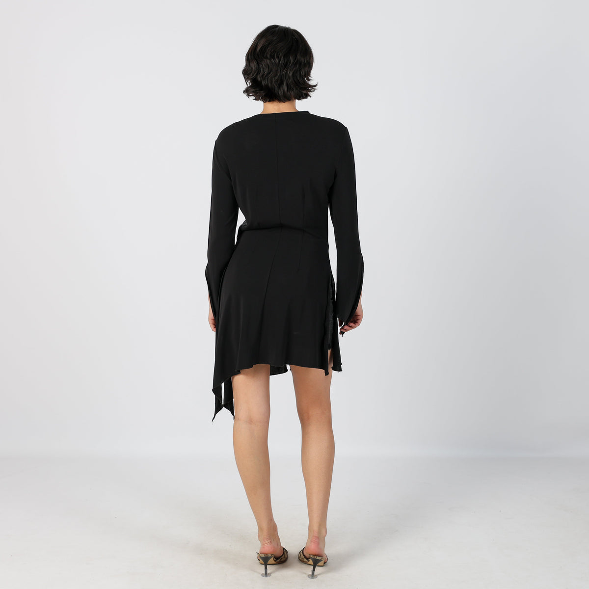 Black Y2K Monica Magni Long Sleeve Top (S)