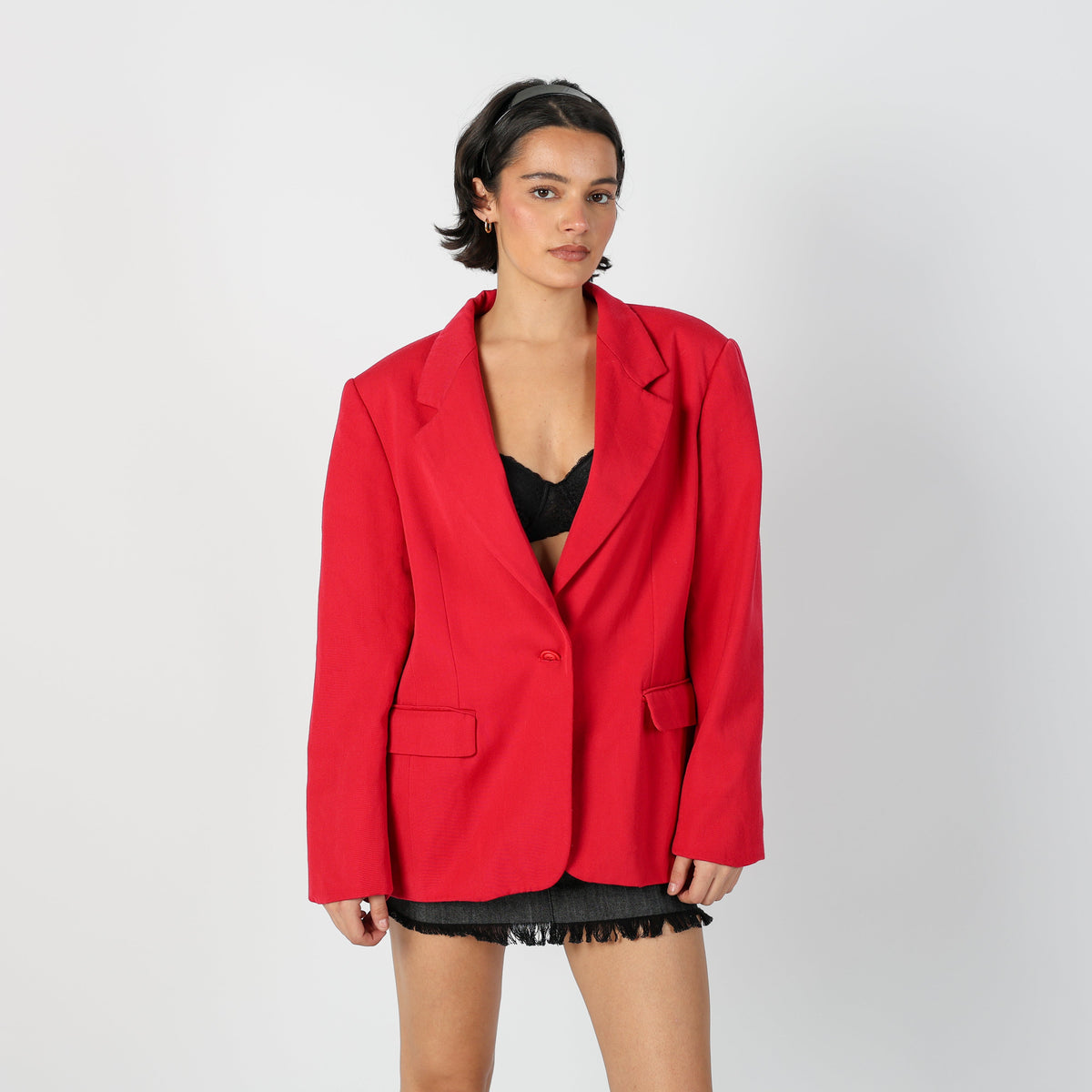Red Y2K Marella Blazer Oversized (L)