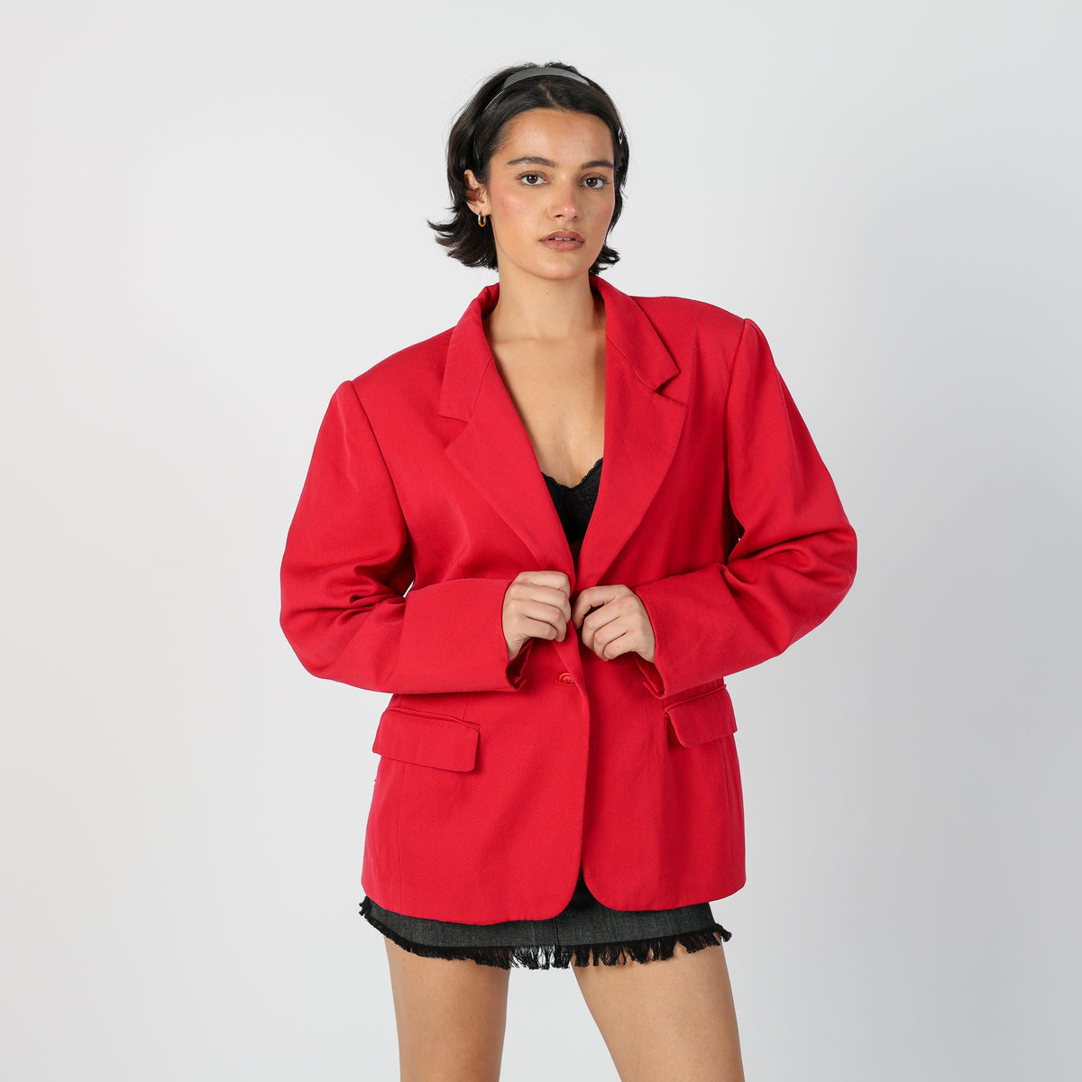 Red Y2K Marella Blazer Oversized (L)